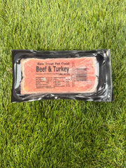 Raw Treat Beef & Turkey Mince 80/10/10 Single  500g