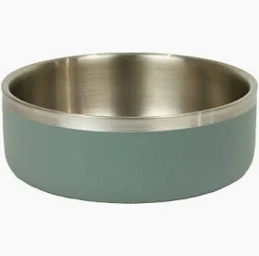 Ancol Hungry Paws Sage Stainless Steel Bowl 2460ml