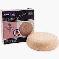 Ancol Little Stinker Dog Shampoo Soap Bar Pink Grapefruit
