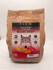 Rawk9 Nutrition Cold pressed Beef 80/20  Dry food 2kg