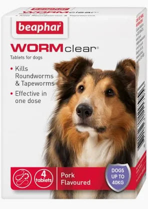 Beaphar wormclear Dog upto 40kg
