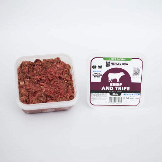 Mersey Raw Beef & Tripe 500g