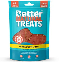 Better Natural treats Chicken with cheese 1kg Bulk Bag