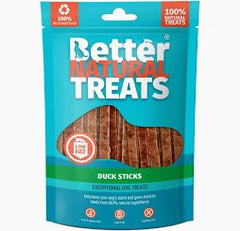 Better Natural treats Duck Sticks 1kg Bulk Bag