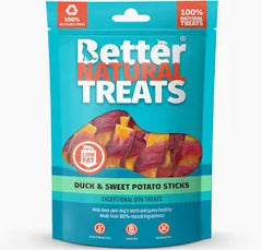 Better Natural treats Duck & sweet potato sticks 1kg Bulk Bag