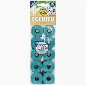Bob Refills Ocean breeze scented poo bag 140 Pack
