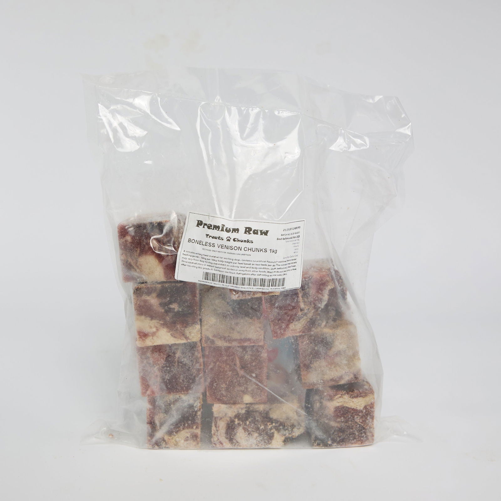 Boneless Venison Chunks 1kg - Raw To Your Door