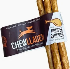 Chewllagen Collagen Chicken Flavour Roll Mini 5" Dog Chew 5 Pack 35g