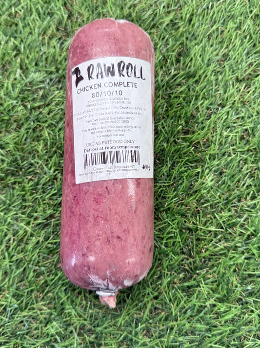 Raw Rolls Just Chicken Chubb 460g