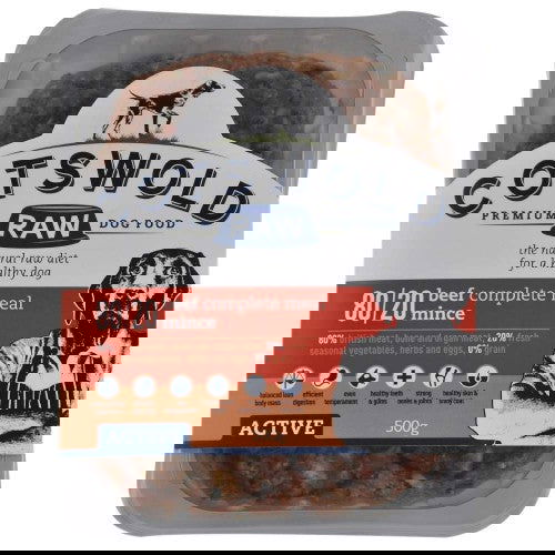 CotsWold Beef Mince - 80/20 ACTIVE - 500g - Raw To Your Door