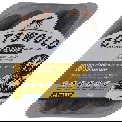 Cotswold Chicken Sausages - 80/20 ACTIVE 500g - Raw To Your Door