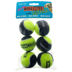 Dog & Co Mega Balls 1.8" Squeeker Balls x 6 pack