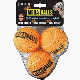 Dog & Co Super Mega Balls 2.5”x3pcs Orange