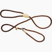 Dog & Co Super soft 8mm 60" Rope Slip Lead Brown