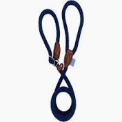 Dog & Co Super soft 8mm 60" Rope Slip Lead Navy
