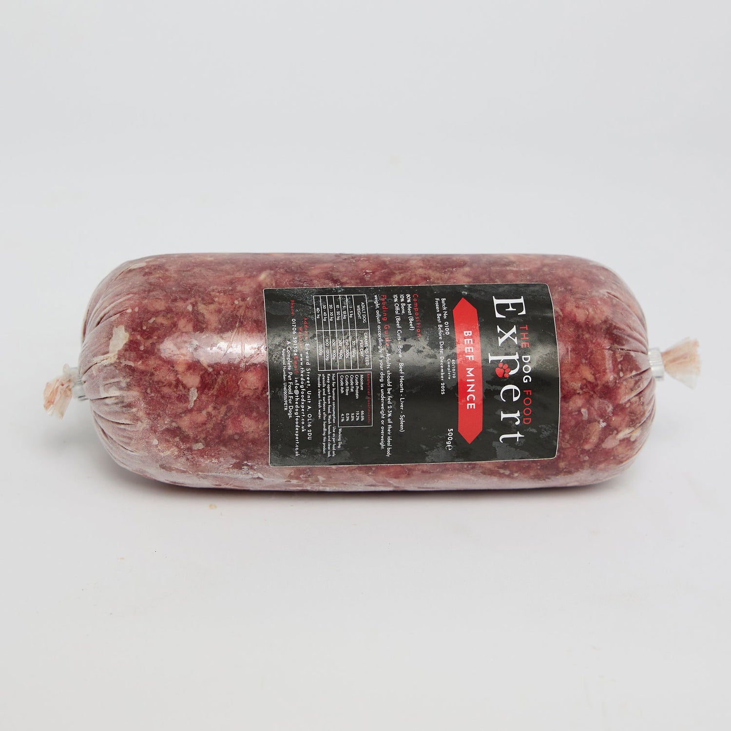Dog Expert Beef Mince 500g - Raw To Your Door