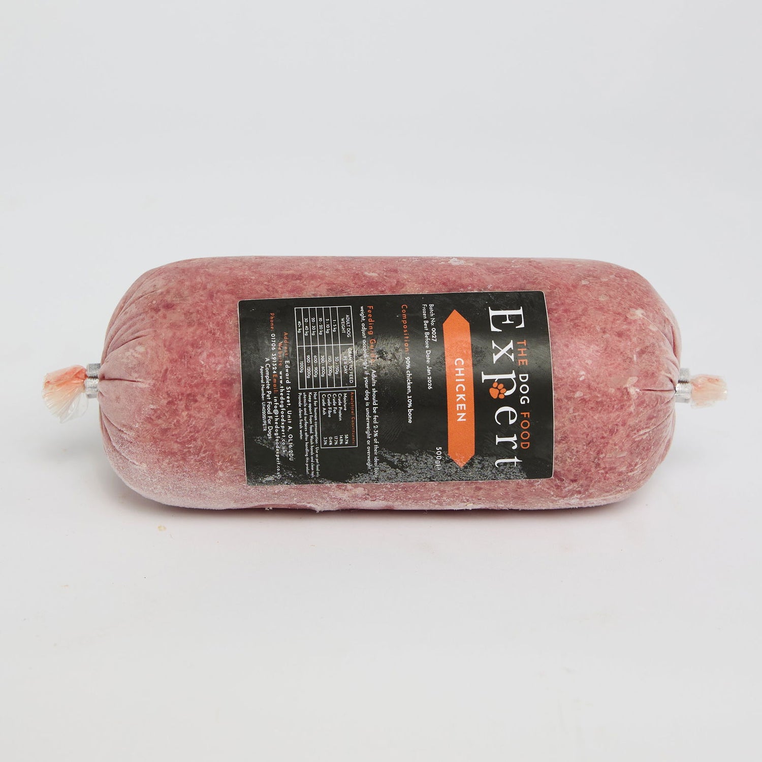 Dog Expert Just Chicken 500g - Raw To Your Door