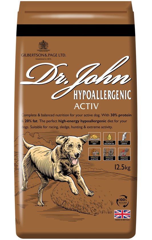 Dr John Hypoallergenic Active 12.5kg - Raw To Your Door