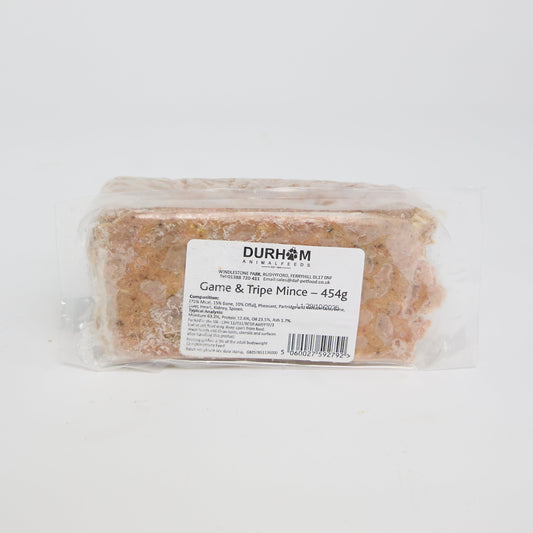 Durham Singles 454g Game & Tripe Mince