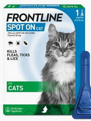 Frontline Spot On Flea Treatment for Cats (1Pipette)
