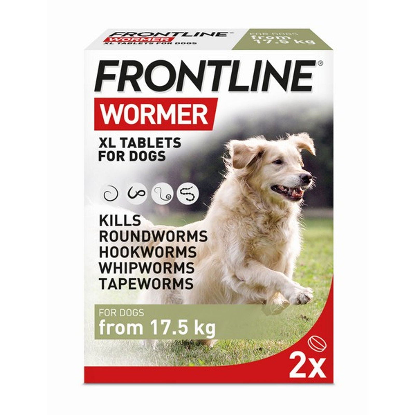 Frontline Wormer XL Tablets for Dogs Two Packs - Raw To Your Door