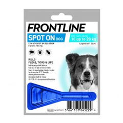 Frontline spot on 10 up to 20kg 1pipette - Raw To Your Door