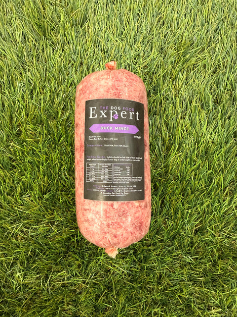 The Dog  Food Expert Duck Mince Sausage 500g