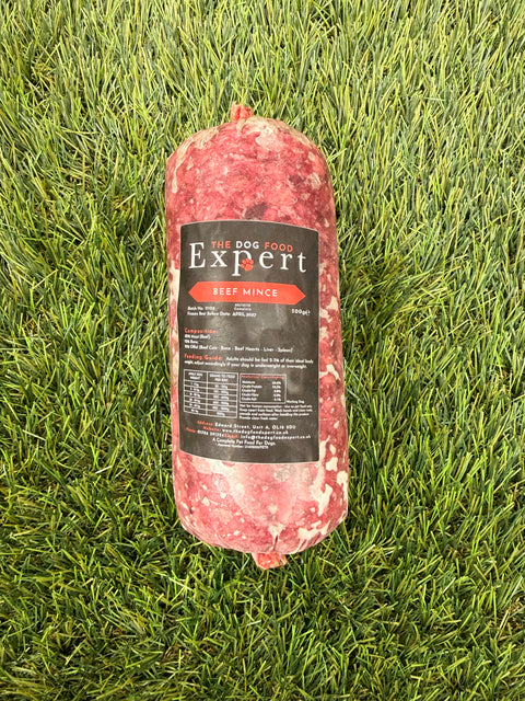 The Dog Food  Expert Beef Mince Sausage 500g