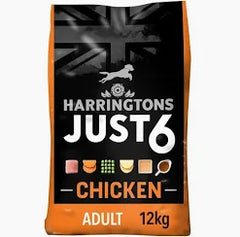 Harringtons Just 6 Dry Chicken 12kg