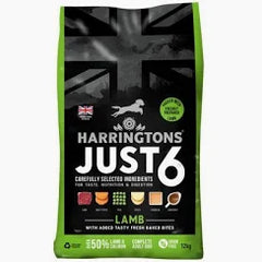 Harringtons Just 6 Dry Lamb  12kg
