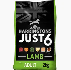 Harringtons Just 6 Dry Lamb 2kg