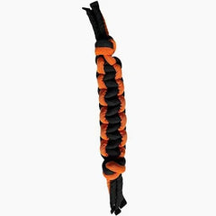 Hem & Boo Braided Tug Bite Resistant Covered Rope 50cm Black & Orange
