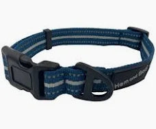 Hem & Boo Sports Collar Blue Small