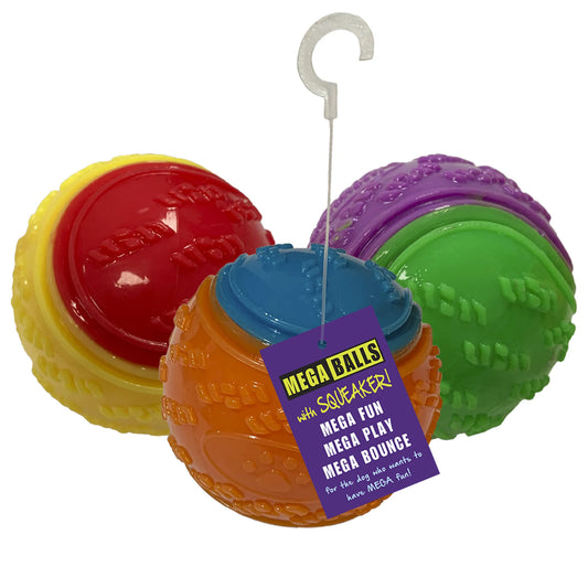 Hem & Boo Rubber Squeaker Ball 2.5'