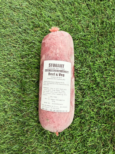 Stobart Raw Beef & Veg 454g