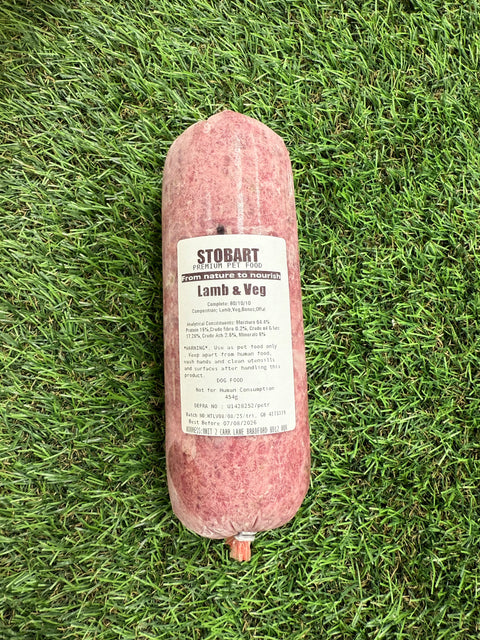 Stobart Raw Lamb & Veg 454g