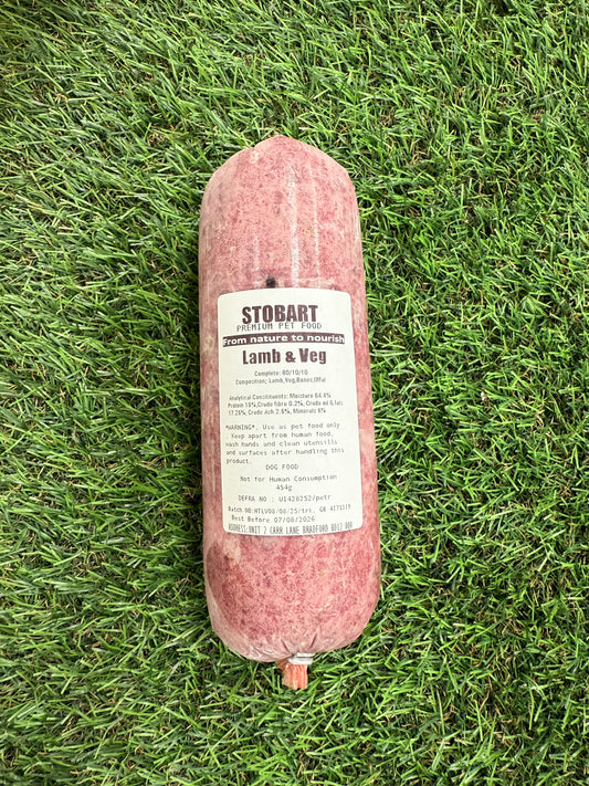 Stobart Raw Lamb & Veg 454g