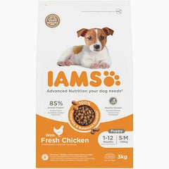 Iams Puppy small/med Chicken 12kg