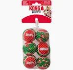 Kong Christmas Squeek Air balls 6 Pack Small