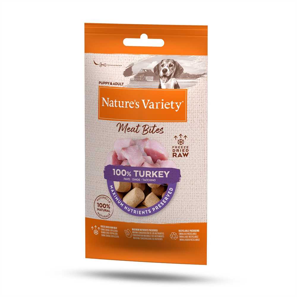 Natures Variety Freeze Dried Bites Turkey 20g - Raw To Your Door