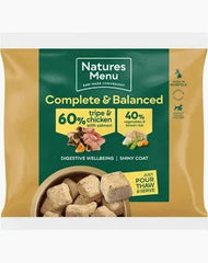 Natures menu Chicken tripe with salmon  60/40 Nuggets 1kg - Raw To Your Door