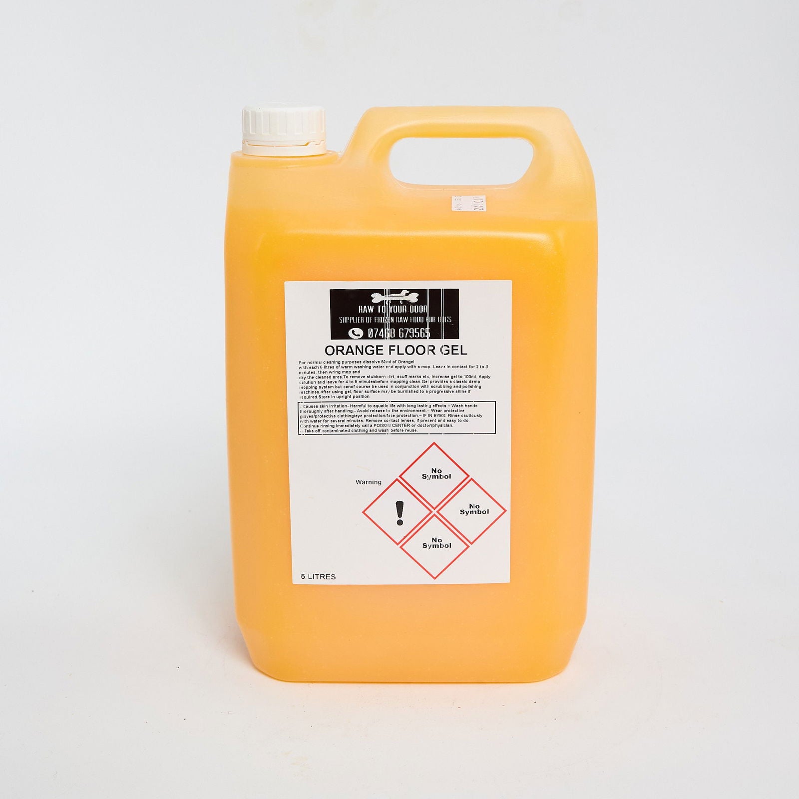 Orange Floor Gel 5ltre - Raw To Your Door