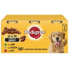 Pedigree Chunks In Gravy Tins 6x400g - Raw To Your Door