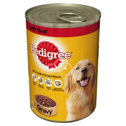 Pedigree Chunks in Gravy With Beef Tin 400g - Raw To Your Door