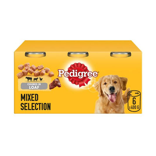 Pedigree Chunks in loaf Tins 6x400g - Raw To Your Door