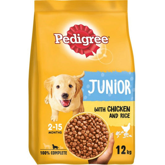 Pedigree Puppy Medium Dog Complete Dry with Chicken and Rice 12kg - Raw To Your Door