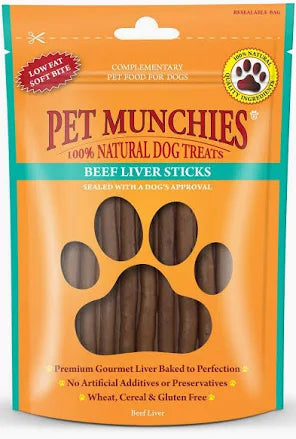 Pet Munchies Beef Liver Sticks 90g