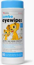 Petkin Jumbo eye wipes 80Pk
