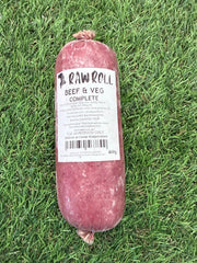 Raw Rolls Beef & Veg Chubb 460g