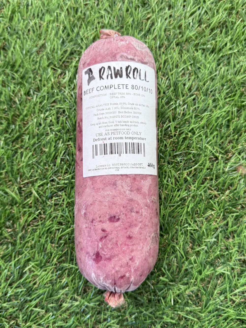 Raw Rolls Beef Complete Chubb 460g